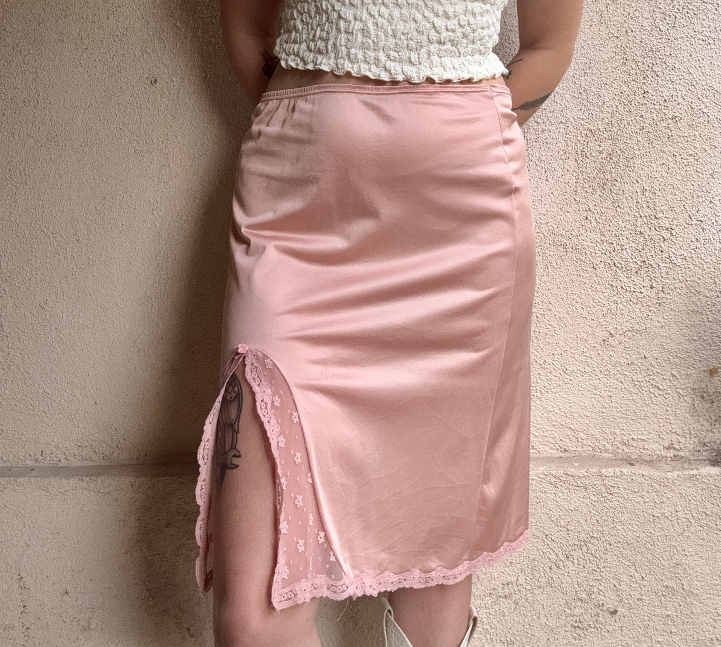 Vintage pale pink slip