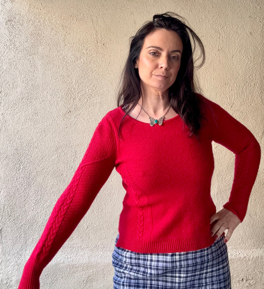 Vintage Cynthia Rowley red sweater